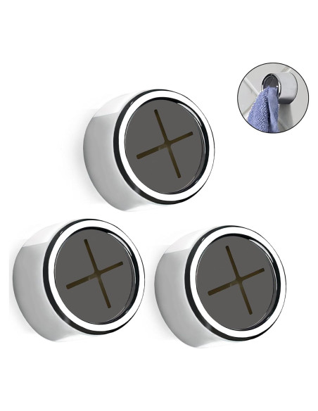 Ganchos Adhesivos para Toallas Philbinden 3 Piezas Cromo