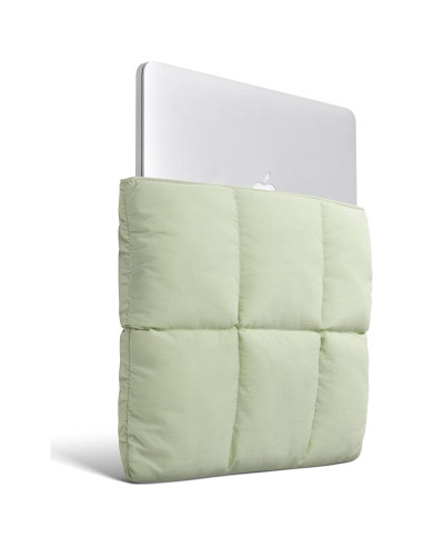 Funda portátil Comfyable 13-14" Acolchada Impermeable Salvia