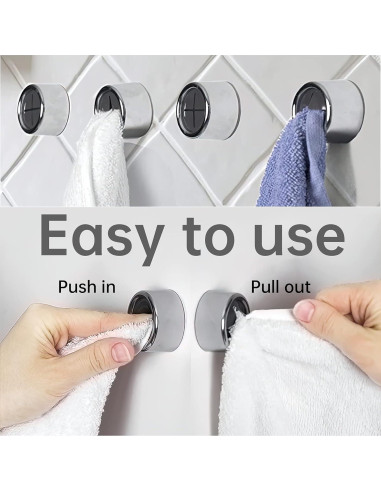 Ganchos Adhesivos para Toallas Philbinden 3 Piezas Cromo