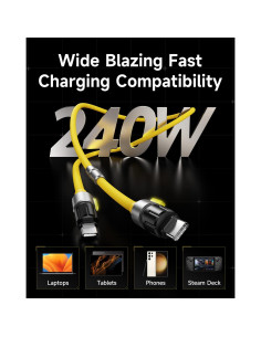 Cable USB C a USB C Sharge 240W 1.19m Carga Rápida 2