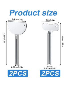 Conjunto 4 Exprimidores de Tubos de Metal DENGXINWEI 2