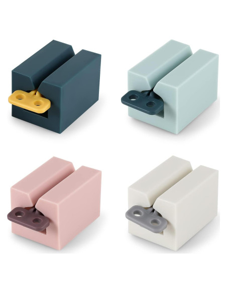 Dispensador de Pasta de Dientes Rowphya 4 Piezas Rosa y Azul