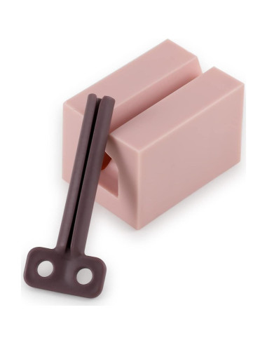 Dispensador de Pasta de Dientes Rowphya 4 Piezas Rosa y Azul