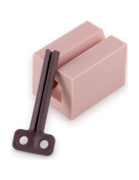 Dispensador de Pasta de Dientes Rowphya 4 Piezas Rosa y Azul