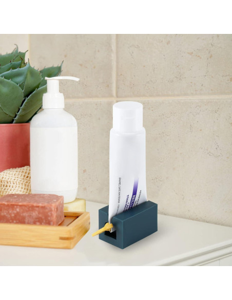 Dispensador de Pasta de Dientes Rowphya 4 Piezas Rosa y Azul