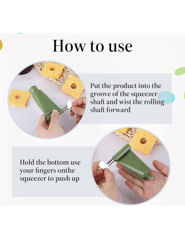 Exprimidor de Tubos de Pasta de Dientes Molain - 6 Piezas Metal