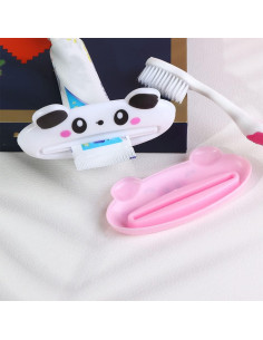 Juego de 3 exprimidores de pasta de dientes animalitos PurYupearl 2