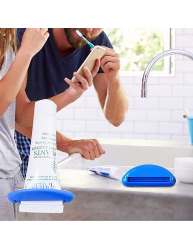 Exprimidor de Tubo de Pasta de Dientes Pxiryanlow Blanco