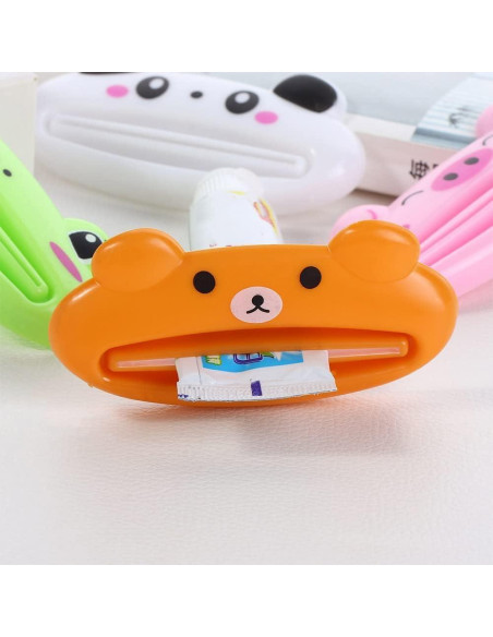 Juego de 3 exprimidores de pasta de dientes animalitos PurYupearl
