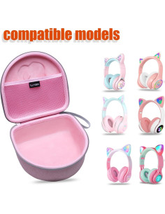 Funda Dura LTGEM para Auriculares iClever y Riwbox, Azul 2