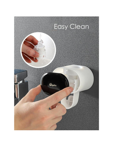 Dispensador de Pasta de Dientes ELELINK 2 PCS Montaje Adhesivo