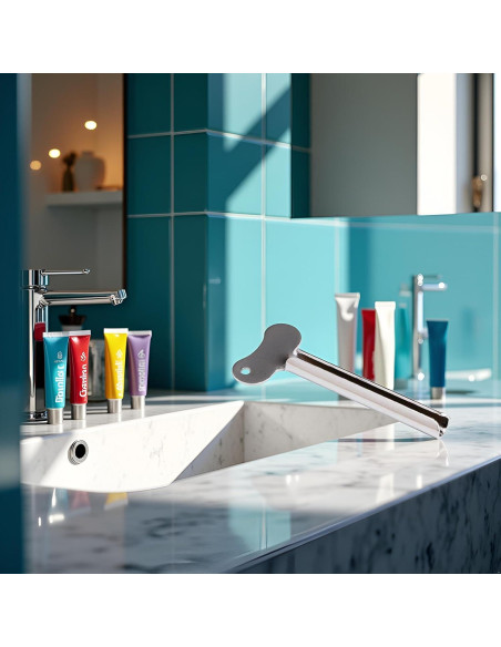 Exprimidor de Pasta de Dientes Sluswallow Acero Inoxidable Corazón