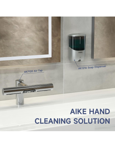 Dispensador Automático de Jabón AIKE AK1216 700ml Plata