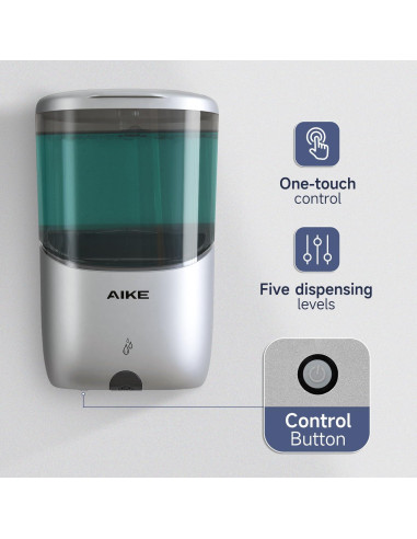 Dispensador Automático de Jabón AIKE AK1216 700ml Plata