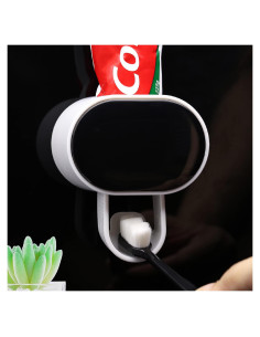 Dispensador Automático de Pasta de Dientes So Nice Negro