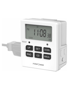Temporizador Digital FosPower 7 Días Doble 0.15 kg