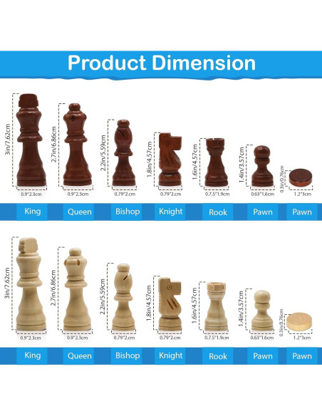 Juego de Ajedrez y Damas Magnético Castle Premium 38.1 cm
