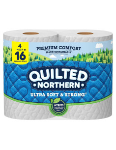 Papel Higiénico Quilted Northern Ultra Suave 4 Rollos Mega