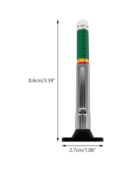 Calibrador de Profundidad de Banda de Neumático Newkita - Paquete de 2