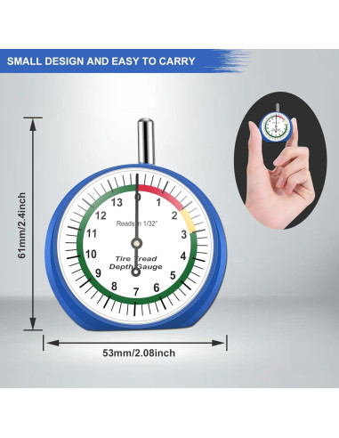 Calibrador de Profundidad de Banda de Rodadura Epkanty 0.79 cm