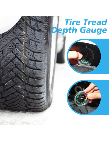 Medidor de Profundidad de Banda de Rodadura Tallew 10 Pcs