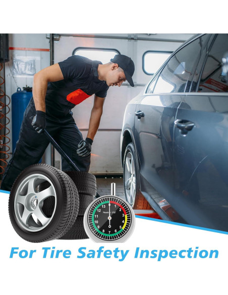 Medidor de Profundidad de Banda de Rodadura Tallew 10 Pcs