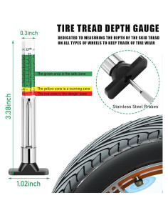 Medidor de Profundidad de Banda de Rodadura Augeny - 1 PC 2