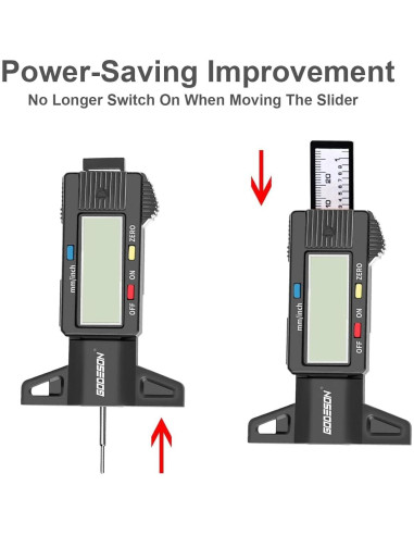 Medidor Digital de Profundidad de Banda de Rodadura GODESON