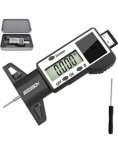 Medidor Digital de Profundidad de Banda de Rodadura GODESON