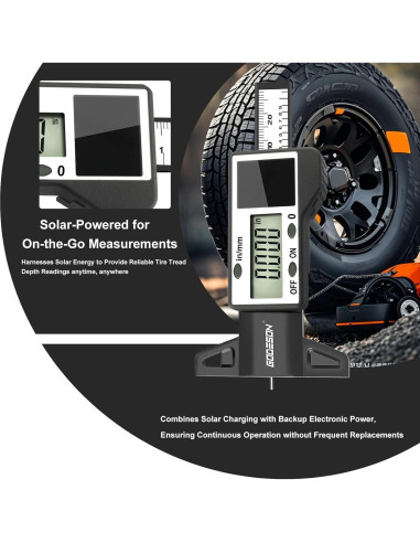 Medidor Digital de Profundidad de Banda de Rodadura GODESON