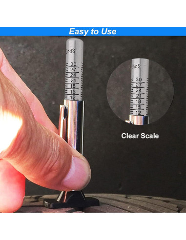 Medidor de Profundidad de Banda de Rodadura GODESON 2 Unidades