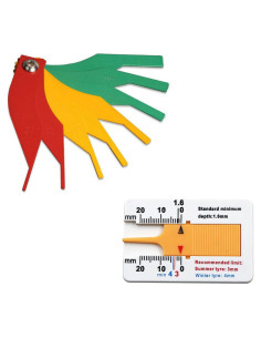 Juego de 2 Medidores de Espesor de Freno y Banda de Rodadura