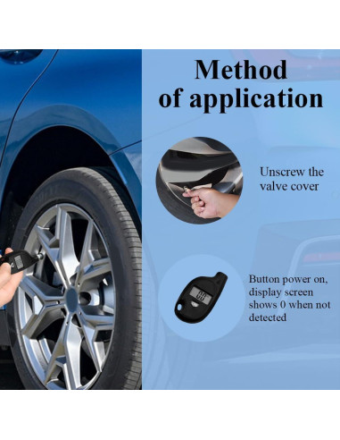 Medidor de presión de neumáticos digital WINUERK 0-10.34 bar