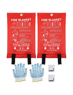 Manta de Emergencia Contra Incendios Vnmkp 101.6cm x 101.6cm 2 Pzas