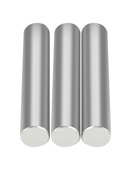 3 Barras de Magnesio Qtcial 99.99% Alta Pureza 90mm x 16mm