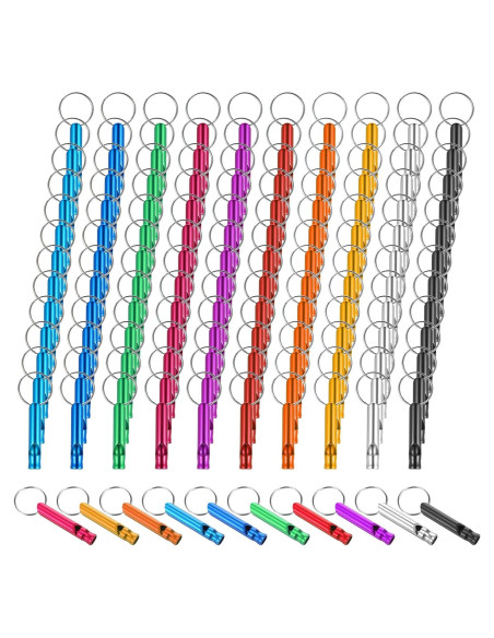120 Silbatos de Emergencia Tolare de Aluminio para Camping 120 Silbatos de Emergencia Tolare de Aluminio para Camping