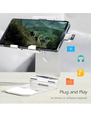 Adaptador BoxWave Lector Micro SD USB-C para Mileseey TR10