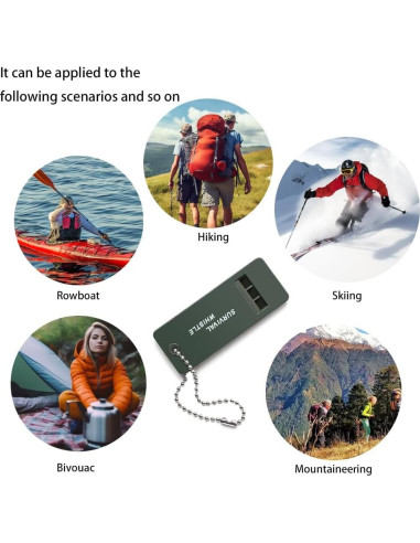 15 Silbatos de Supervivencia Ruidosos BOSOIRSOU para Emergencias