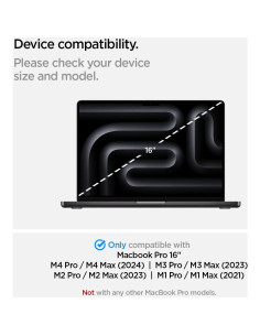 Protector de Pantalla Spigen GlasTR Slim para MacBook Pro 16" 2