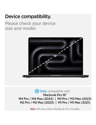 Protector de Pantalla Spigen GlasTR Slim para MacBook Pro 16"