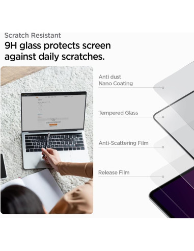 Protector de Pantalla Spigen GlasTR Slim para MacBook Pro 16"