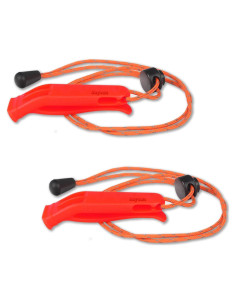 Silbato de Emergencia Eayson ES0013 con Cordón Reflectante 2 Pcs