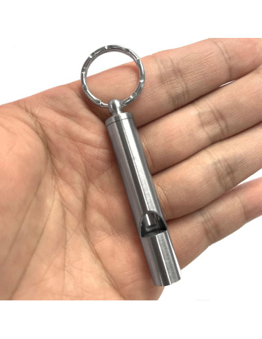 2 Silbatos de Acero Inoxidable FXHDC-M para Emergencias
