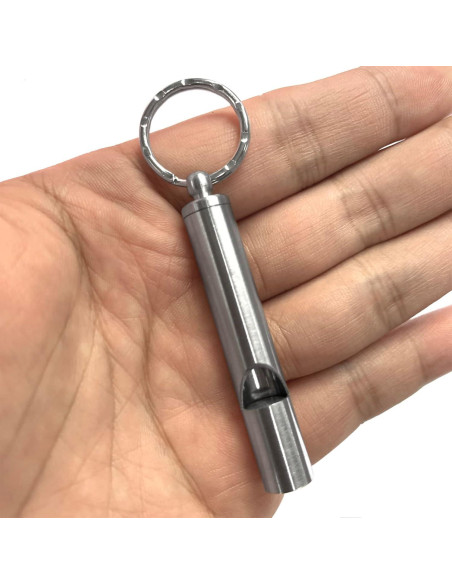 2 Silbatos de Acero Inoxidable FXHDC-M para Emergencias