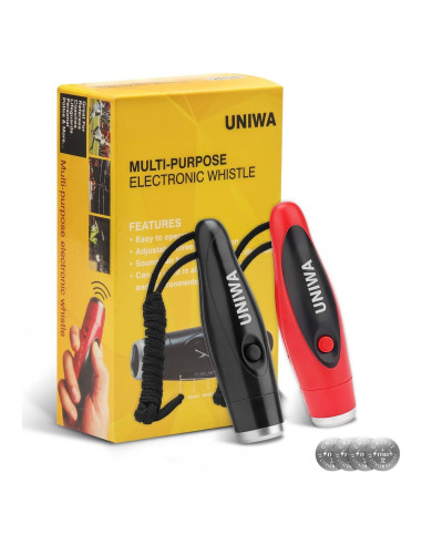 Silbatos Electrónicos UNIWA 2 Piezas 3 Tonos Alto Volumen