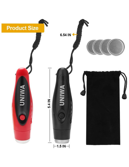Silbatos Electrónicos UNIWA 2 Piezas 3 Tonos Alto Volumen Silbatos Electrónicos UNIWA 2 Piezas 3 Tonos Alto Volumen