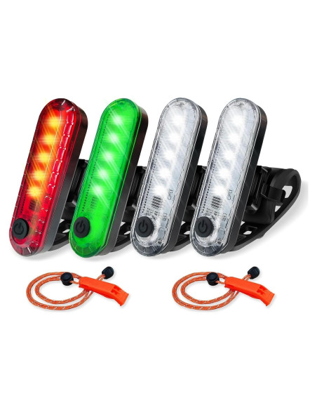 Kit de luces de navegación LED Amzonly 4 piezas impermeables