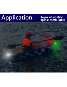 Kit de luces de navegación LED Amzonly 4 piezas impermeables 2