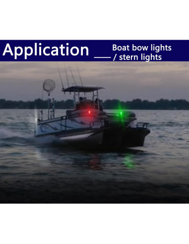 Kit de luces de navegación LED Amzonly 4 piezas impermeables