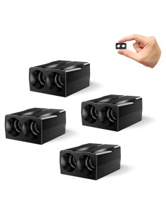 Silbatos de Ciervo Elook Doble Trompeta Paquete de 4